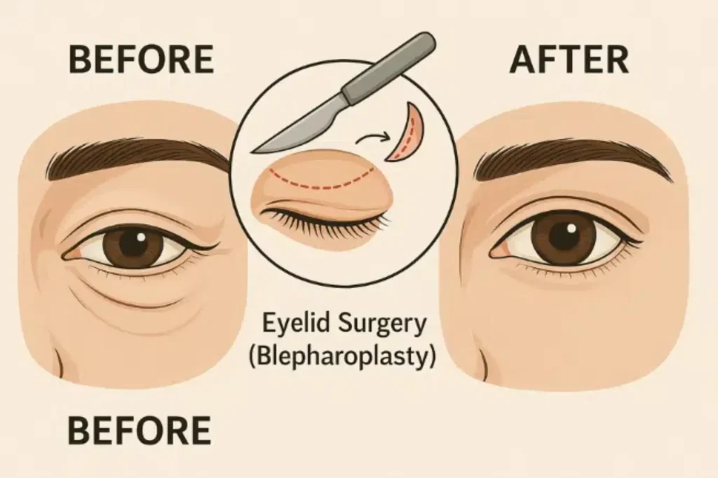 lower eyelid surgery in Lahore