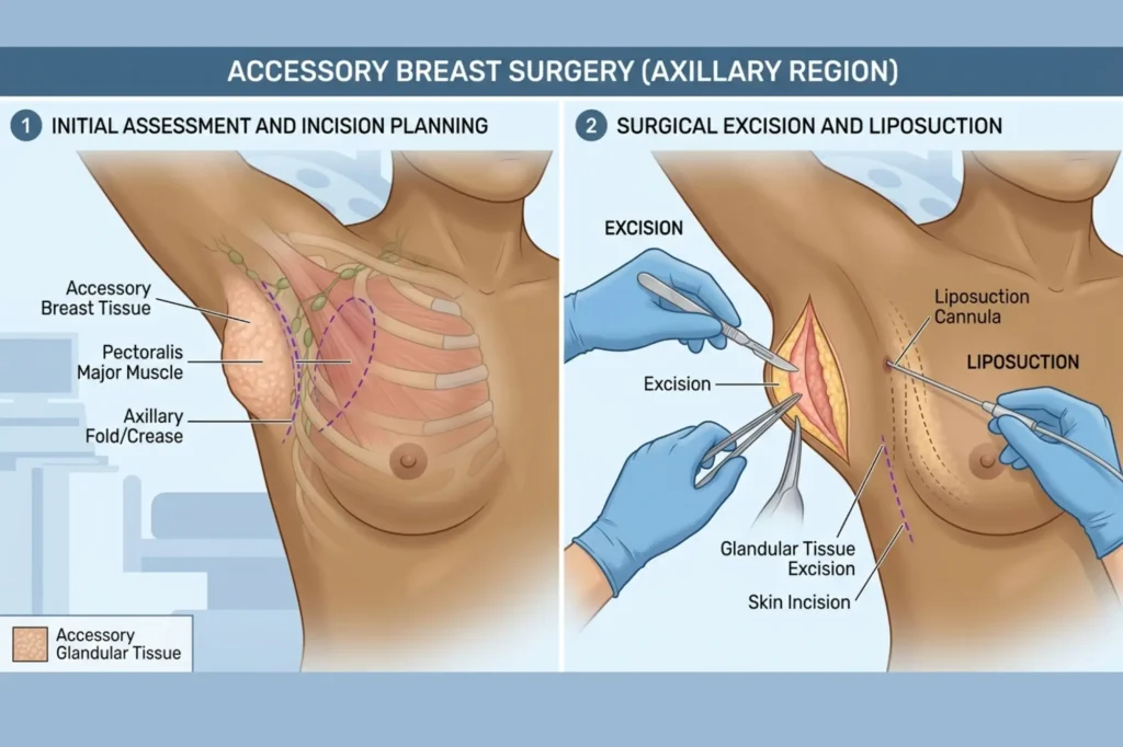 axillary breast tissue removal lahore